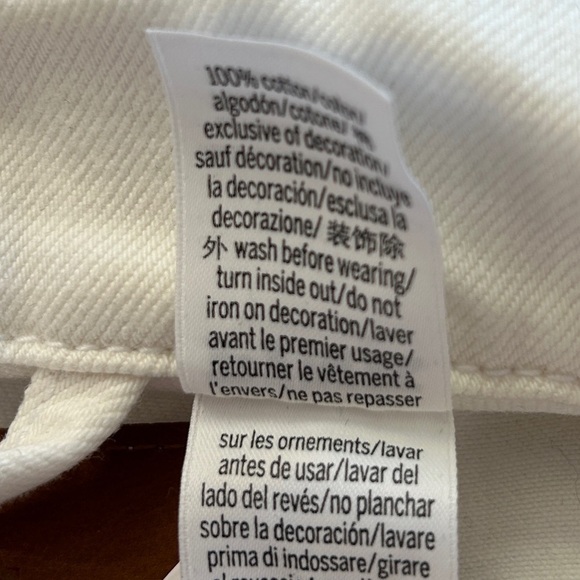 PINK Victoria's Secret White Denim Oversized Trucker Jacket NWT Size Large - Picture 6 of 11